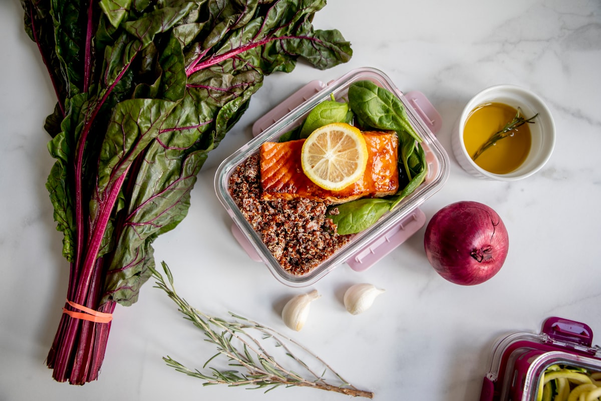 Preparing nutritious meals in a modern kitchen